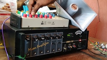 Stranger sm6 echo mixer connect piyano 110 amphilifire with 45w unit driver test