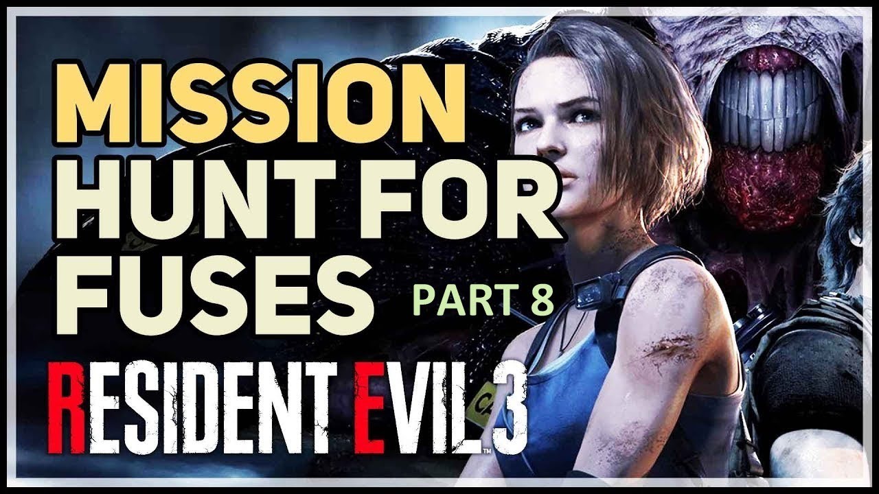 Resident Evil 3 Remake | Gameplay walkthrough Part 8 | Hunt for Fuses | PC