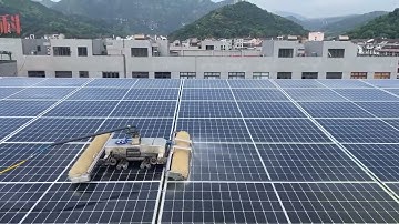 【How to clean solar PV panel】#PhiCleaner #solarcleanrobot #photovoltaic #pvclean #rooftopsolarpower