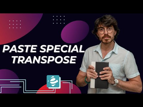 როგორ გადავატრიალო ექსელის ცხრილი transpose