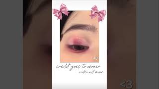 pink eyeshadow 🌷💕#makeup #kpop #tutorial #shorts #videoshort