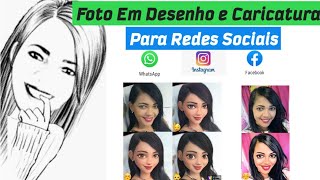 COMO CRIAR AVATAR, CARICATURA OU TRANSFORMAR FOTO EM DESENHO #short screenshot 2