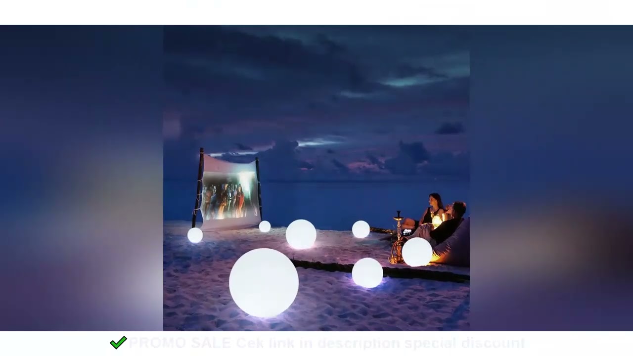 Waterproof LED Garden Ball Light Rechargeable Landscape Lighting Lawn Lamps for Outdoor Party Weddin