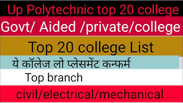 up Polytechnic top 20 govt college//top 10 aided college//top 5 private college #top20collage #2021