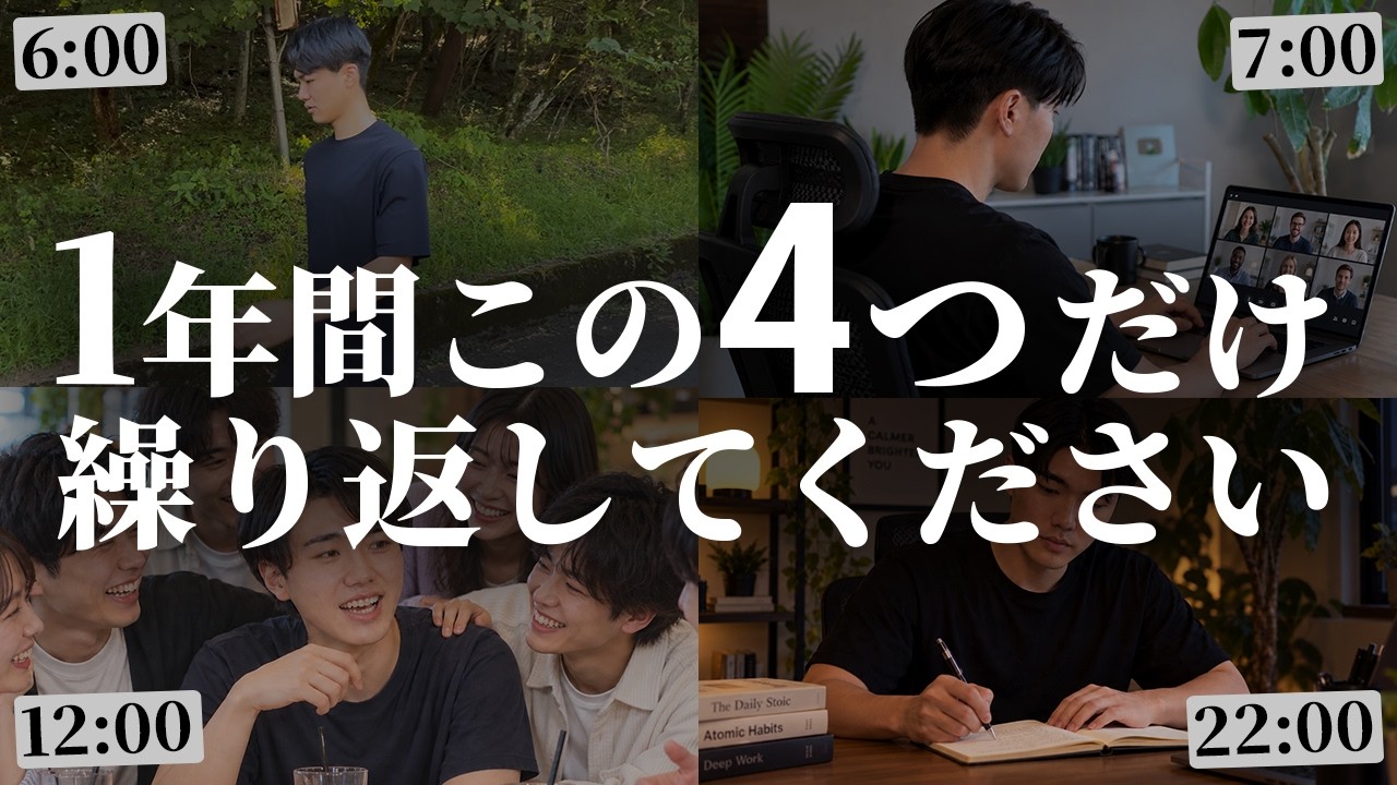 1年続けると別人に変わる「最優先のルーティン」4選