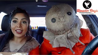 Epic Cheat Day The Best Spicy Chicken Sandwich In Pasadena Howlin Rays Huge Fall Donut Mukbang