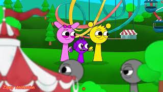 Incredibox Sprunki Phase 4 But Everyone Is Durple Cartoon Animation