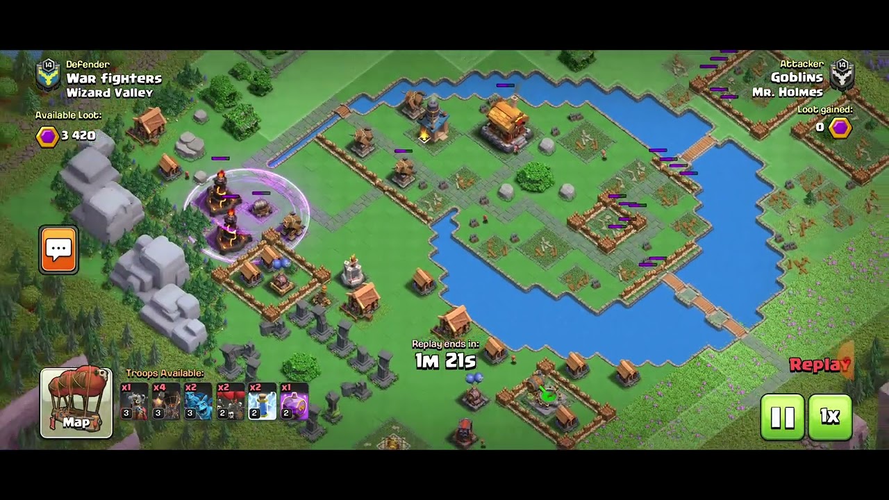 Wizard Valley - Level 3 - Default Layout - 3 star in 2 attacks