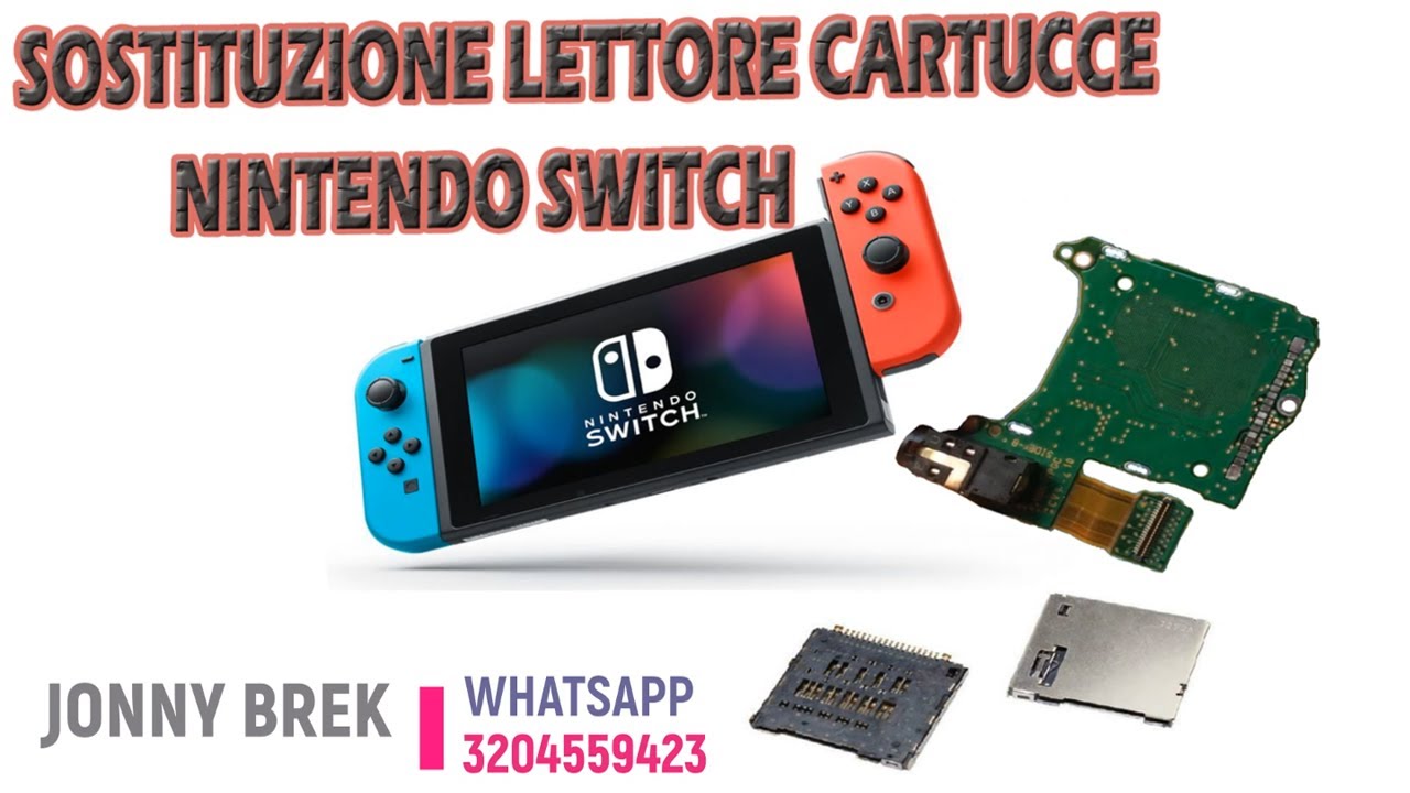 Sostituzione lettore cartucce Nintendo Switch card reader repair game