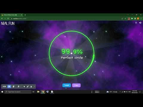 Draw a perfect circle 99.9% using Python