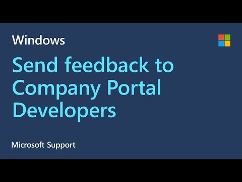 Send feedback on Company Portal to app developers from Android phones | Microsoft
