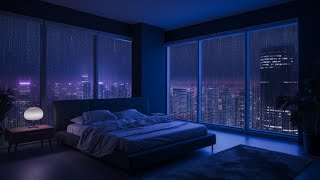 Soothing Heavy Night Rain Ambiance | 12 Hours of Intense Downpour for Deep Sleep and Relaxation