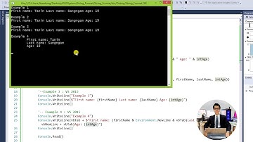 สอน Visual Basic .NET 2. การจัดรูปแบบข้อความโดยใช้ String Format และ String Interpolation