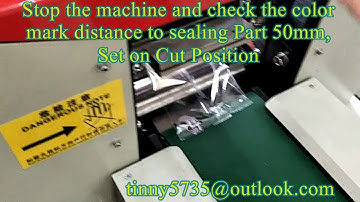 Flow PACK  MACHINE,FLOW WRAP MACHINE ,Color Mark Follow up Cut Setting