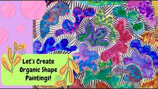 How to Paint with Watercolor: Abstract Shape Painting!
