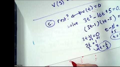 Find Where  a Particle is MOving Forward )(i .e. Velocity is Positive. )