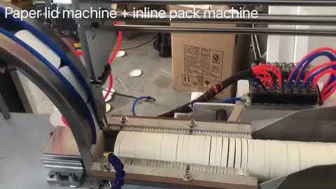 Paper Lid Making Machine inline Packing Machine