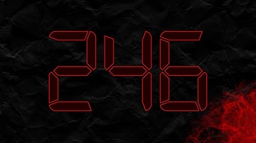 Countdown from 246 to 0 in RED