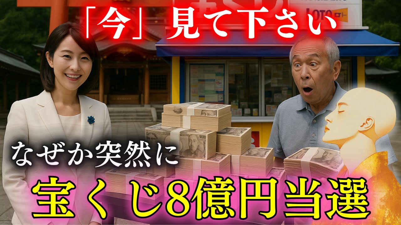 【5万再生された奇跡の動画】見逃したら、次はありません。宝くじ8億円が当選‼️