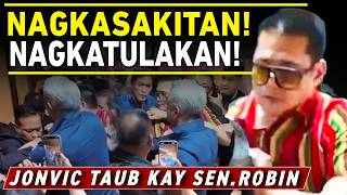 TAUB SI JONVIC SA TULAKAN KAY SEN.ROBIN PADILLA NUNG NAGPANG-ABOT SILA SA SENADO