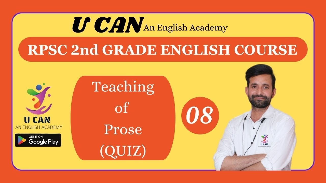 PROSE QUIZ, Teaching of prose, #proses #teachingmethod #englishmethods #ucan  by Bheem Sir
