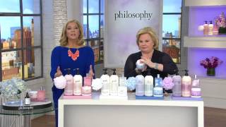 philosophy supersize 4pc fragrance set w/ bath sponge with Pat James-Dementri