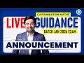 Announcement!!! | CA Foundation Maths Live Guidance Batch for Jan 2026 | By Aman Sir