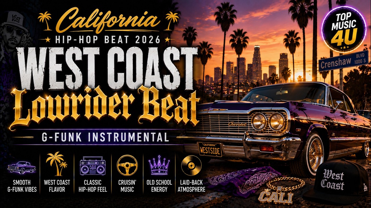 California Hip-Hop Beat 2026 | West Coast Lowrider Beat | G-Funk