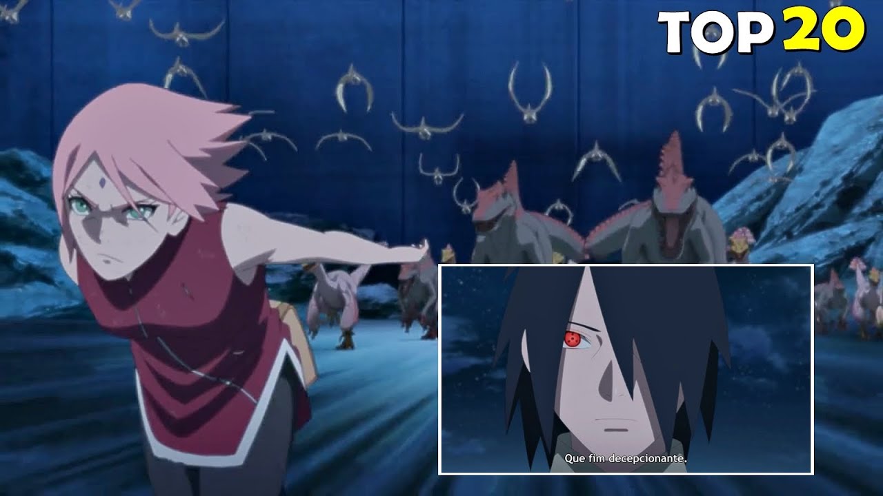 SAKURA E SASUKE LUTA FINAL EM SASUKE RETSUDEN