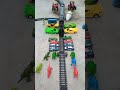 rc train Pushing &amp;  bus tractor 😲 in pit &amp; animal jcp parking  tractor  toys #thar #jcb part