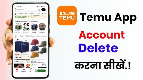 Temu app account delete kaise kare!! How to delete account in Temu app!!