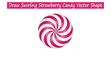 Learn To Draw Strawberry Candy Vector Shape In Adobe Illustrator CC | KNACKK GRAPHIICS |