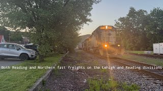 [4K] 6/15/26 - Both Reading and Northern Fast freights on the Lehigh and Reading divisions 