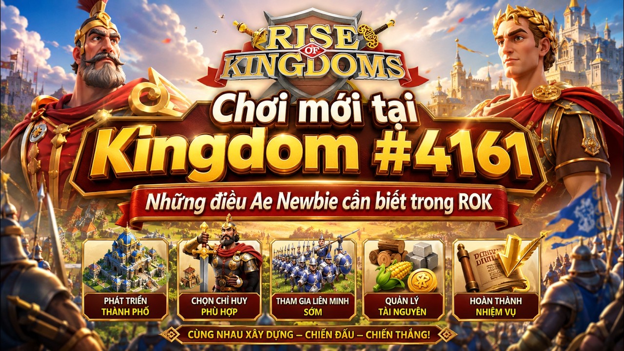 🔴[Rise of Kingdom] Day 10 #4161 - Mở Nhập cư & Tiếp tục chiến đấu - Cố lên Ae#riseofkingdoms #gaming