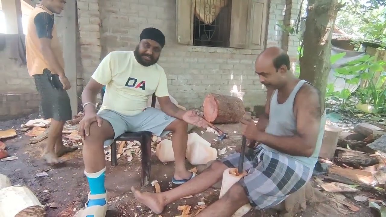 Kolkata Special Mahghony Wood Tabla Making Process | कोलकाता महघोनी लकड़ी तबला बनाने की प्रक्रिया |