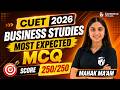 CUET 2026 Business Studies MOST EXPECTED MCQs LIVE🔥 Score 250/250 | Mahak Ma’am