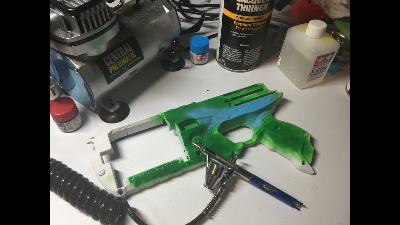 How to do the best Nerf paint jobs - Airbrushing (Part 1 - Materials) | Walcom S7
