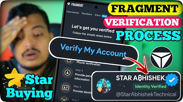 Fragment Verification Full Process || Telegram Star Buying From Fragment || Fragment KYC Problem
