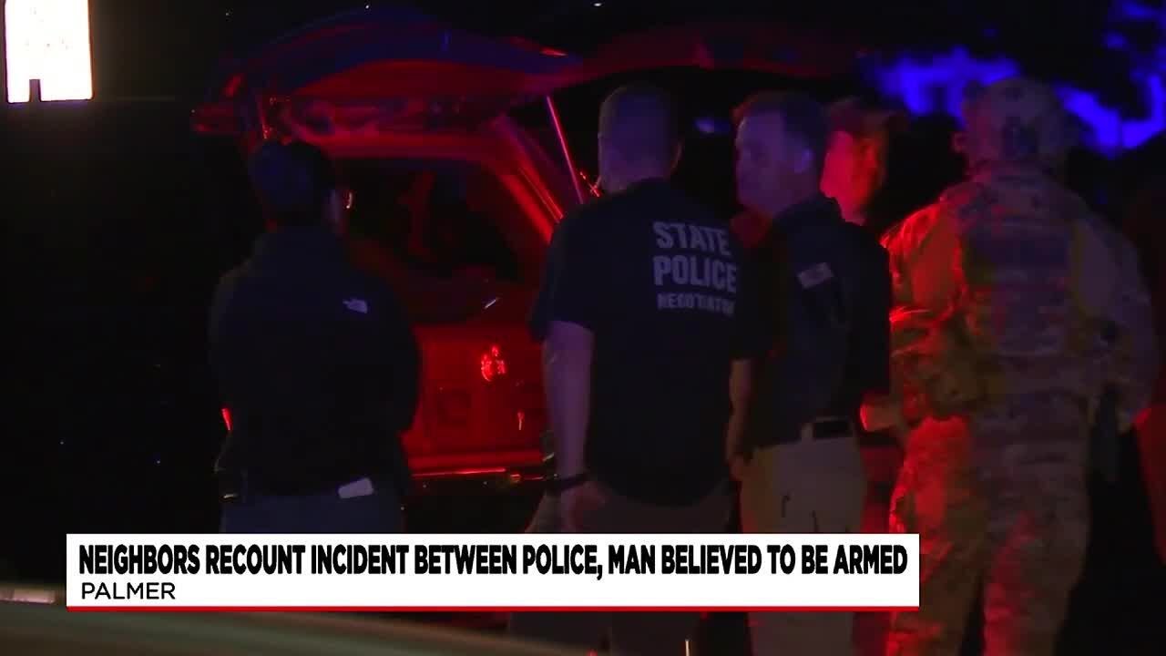 Neighbors recount weekend standoff in Palmer - YouTube