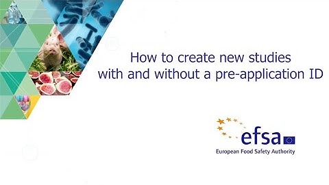 How to create studies with and without a pre-application ID?