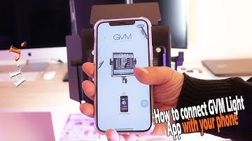 How to connect GVM Light App with your Apple iphone