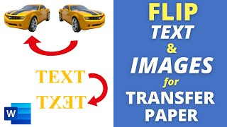 [TUTORIAL] How to FLIP (Mirror) TEXT and IMAGE to Print on TRANSFER PAPER in Microsoft Word screenshot 4