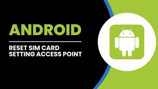 How To Reset SIM Card Setting Access Point (100% Solved)
