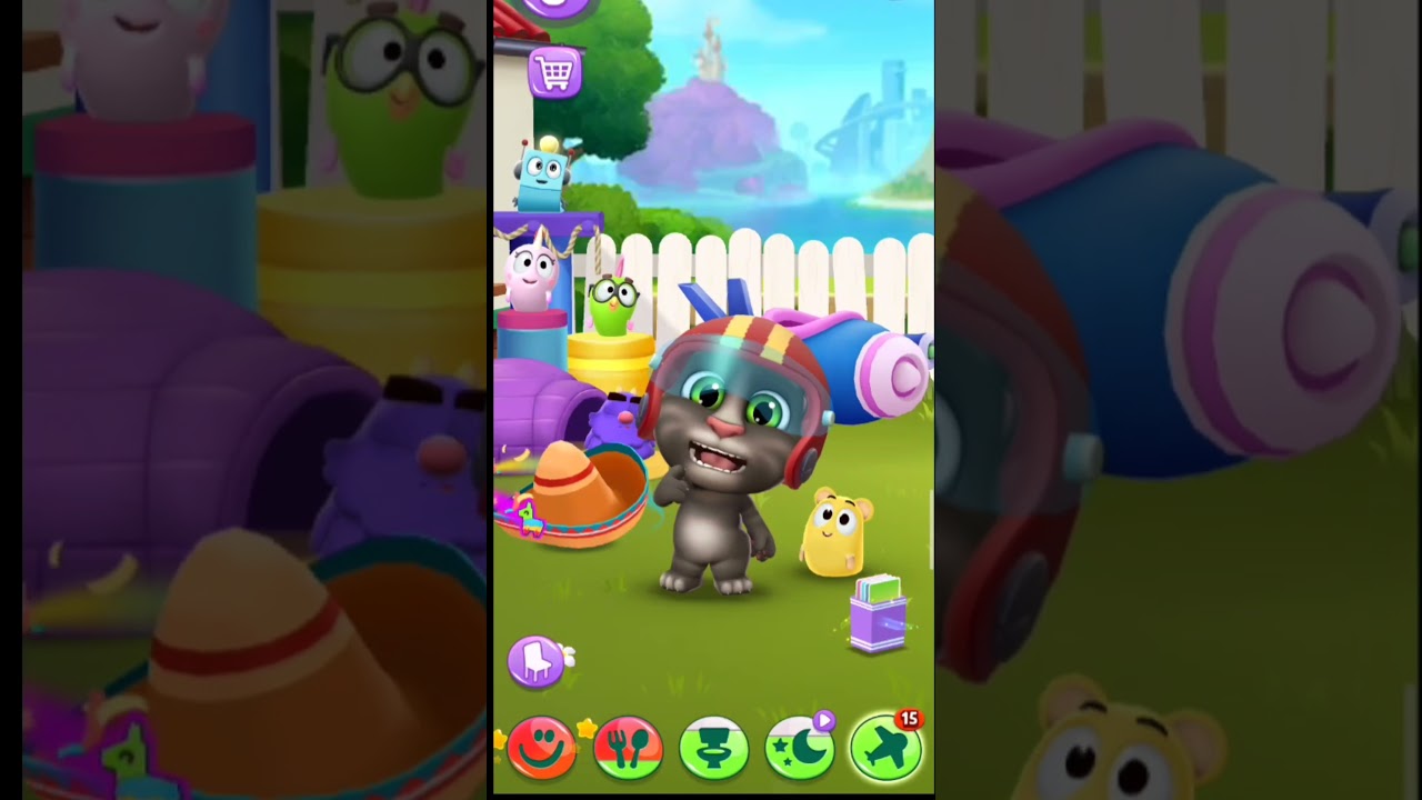 😺Cute cat_My talking tom2🙄🙅🏻‍♀️#shortvideo #talkingtom #gaming #games #funny