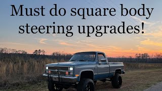 Must do square body steering/suspension upgrades
