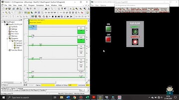 Program PLC OMRON (Cx-Programmer dan Cx-Designer) | Rangkaian FLIP-FLOP