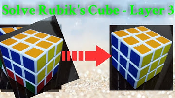 How to Solve Rubiks cube in Hindi/Urdu (Layer 3 of 3)