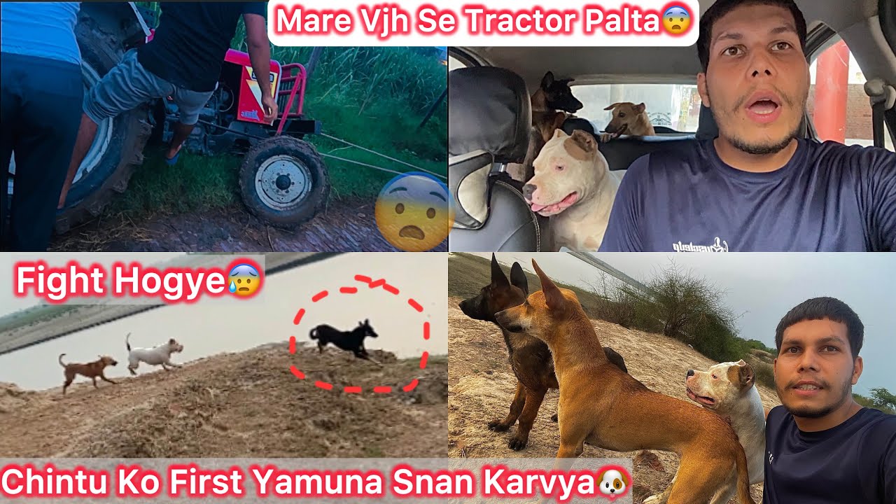 Mare Vjah Se Tractor Palat Gya😰Chintu Ko Phali Bar Yamuna Snan Karvaya💦But Panga Hogya😨