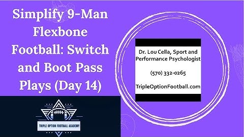 Simplify 9-Man Flexbone Football: Switch and Boot Pass Plays (Day 14)