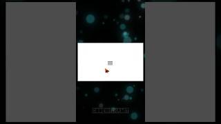 🍔 Burger Menu Button In Html CSS | #html | #css | #shorts
